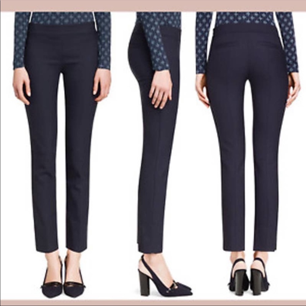NWT Tory Burch Maude Navy Stretch Pants